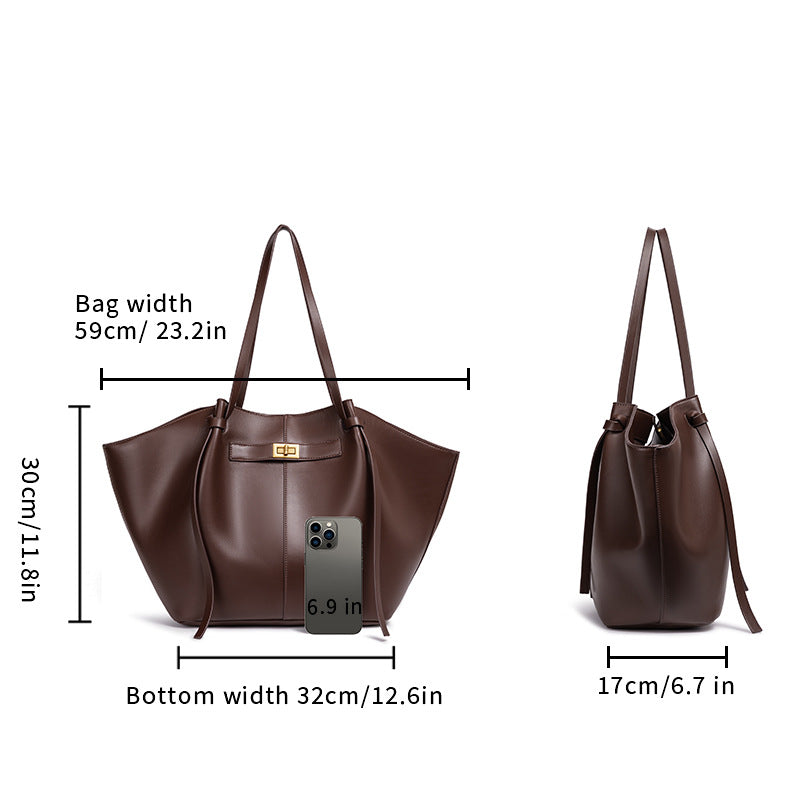 THE OVERSIZED WINGED EXECUTIVE TOTE size chart 1
