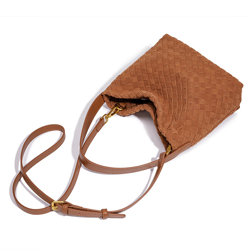 THE FAUX SUEDE BLOCK VOLUME TOTE
