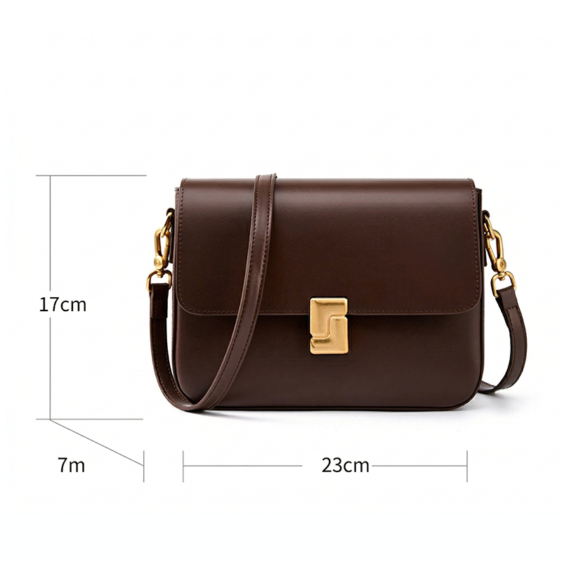 THE DUAL-STRAP VERSATILE FLAP BAG size chart 1