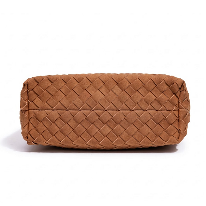 THE FAUX SUEDE BLOCK VOLUME TOTE
