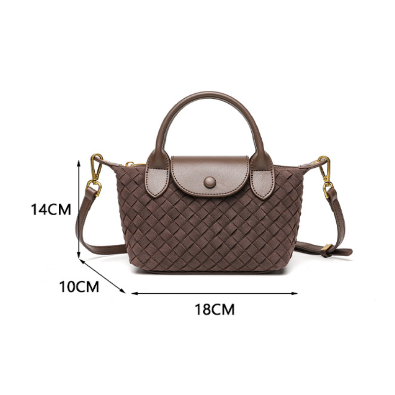 THE FAUX SUEDE FLAP TOTE size chart 1