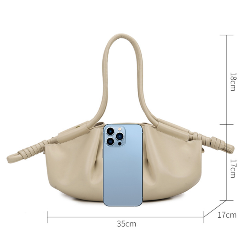 THE SCULPTURAL PLEATED DUMPLING BAG size chart 1