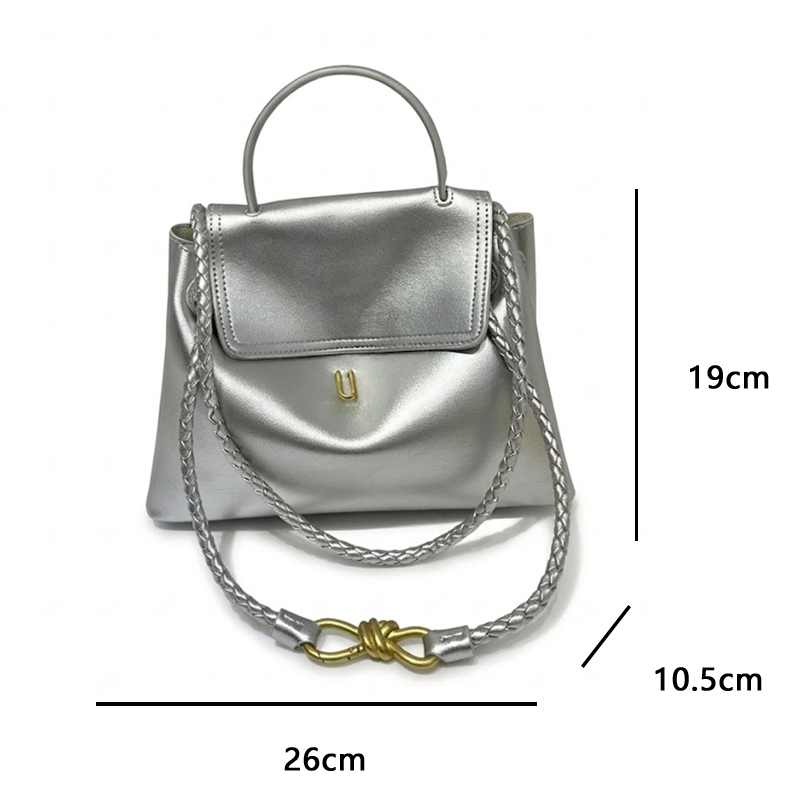 THE BRAIDED FLAP BAG size chart 1