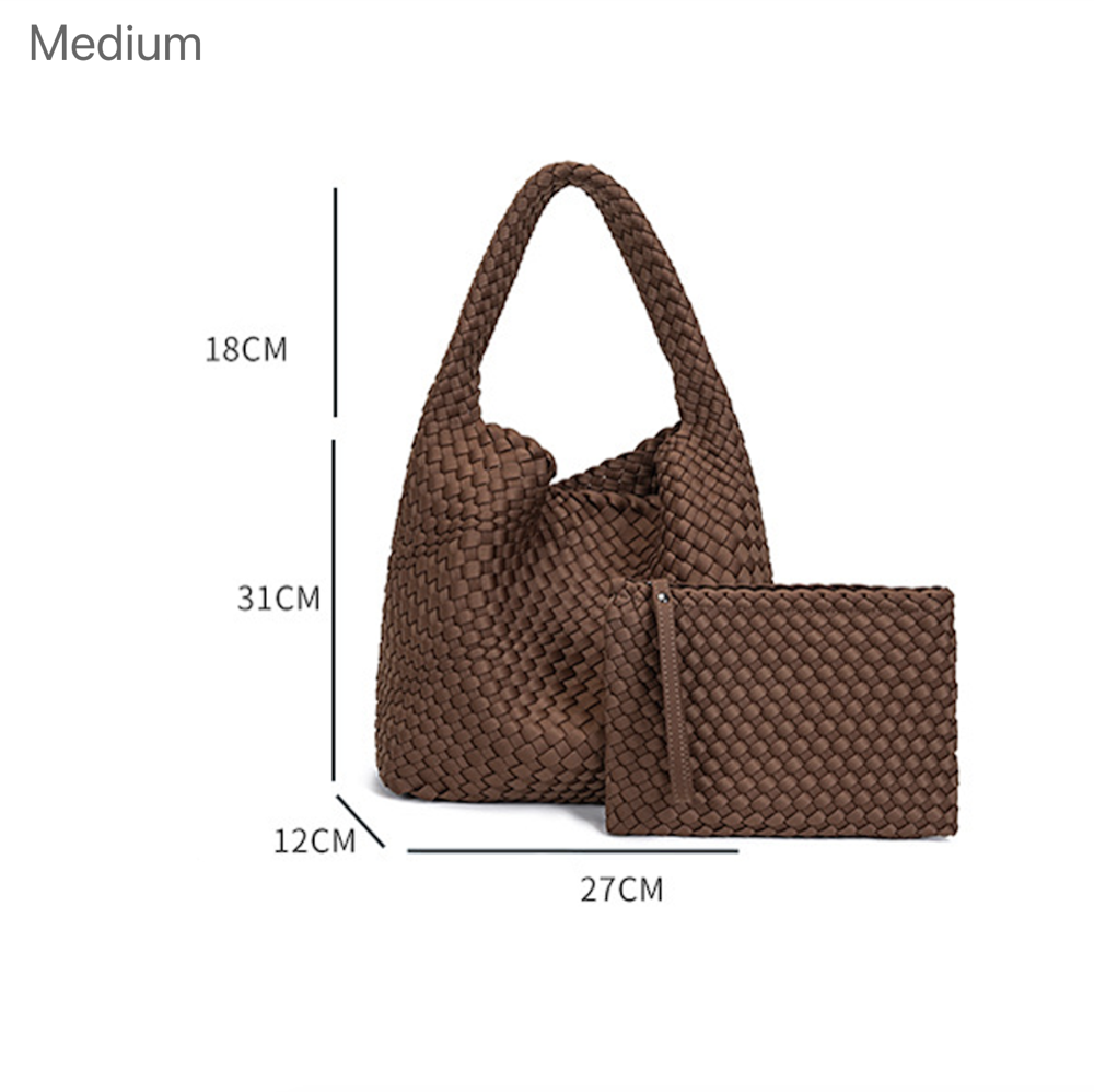 THE SATIN BLOCK VOLUME TOTE size chart 2