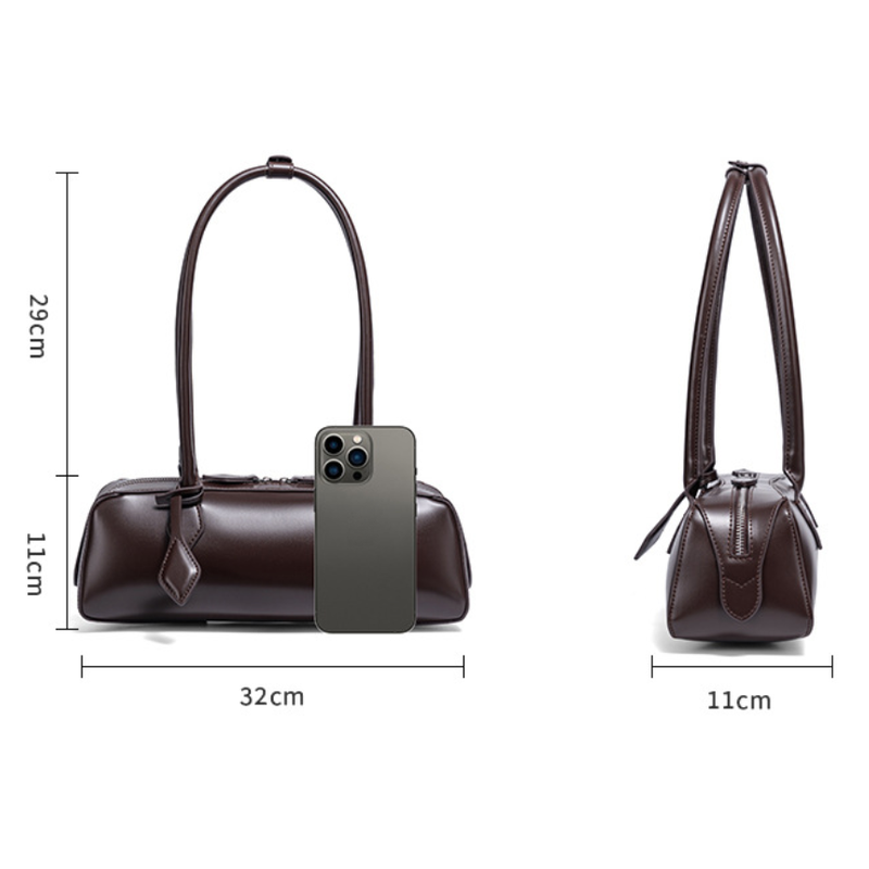 THE REFINED BARREL SHOULDER BAG size chart 1